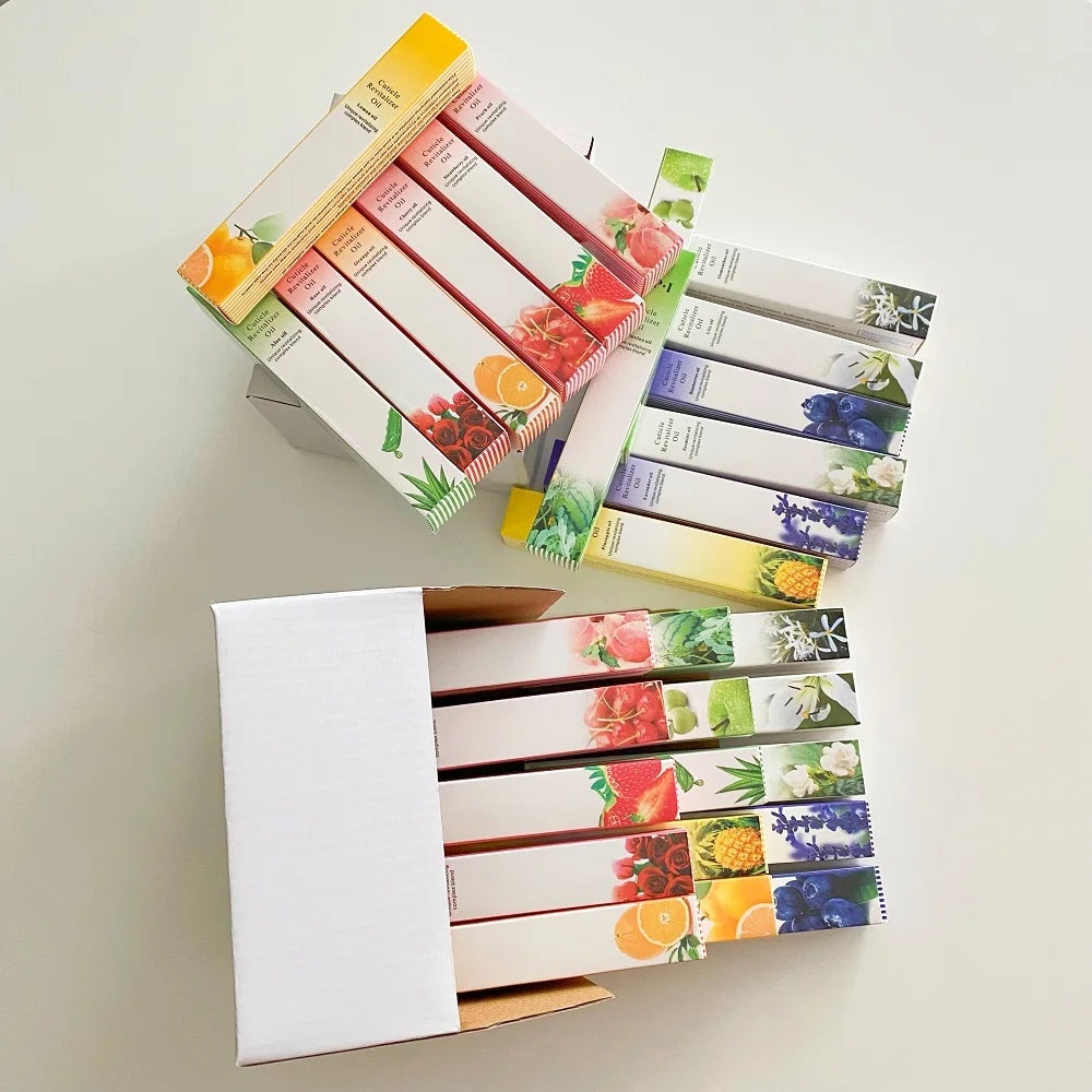 Professional Nail Nutrition Oil Pen Set - 30 Pieces with 15 Nourishing Scents