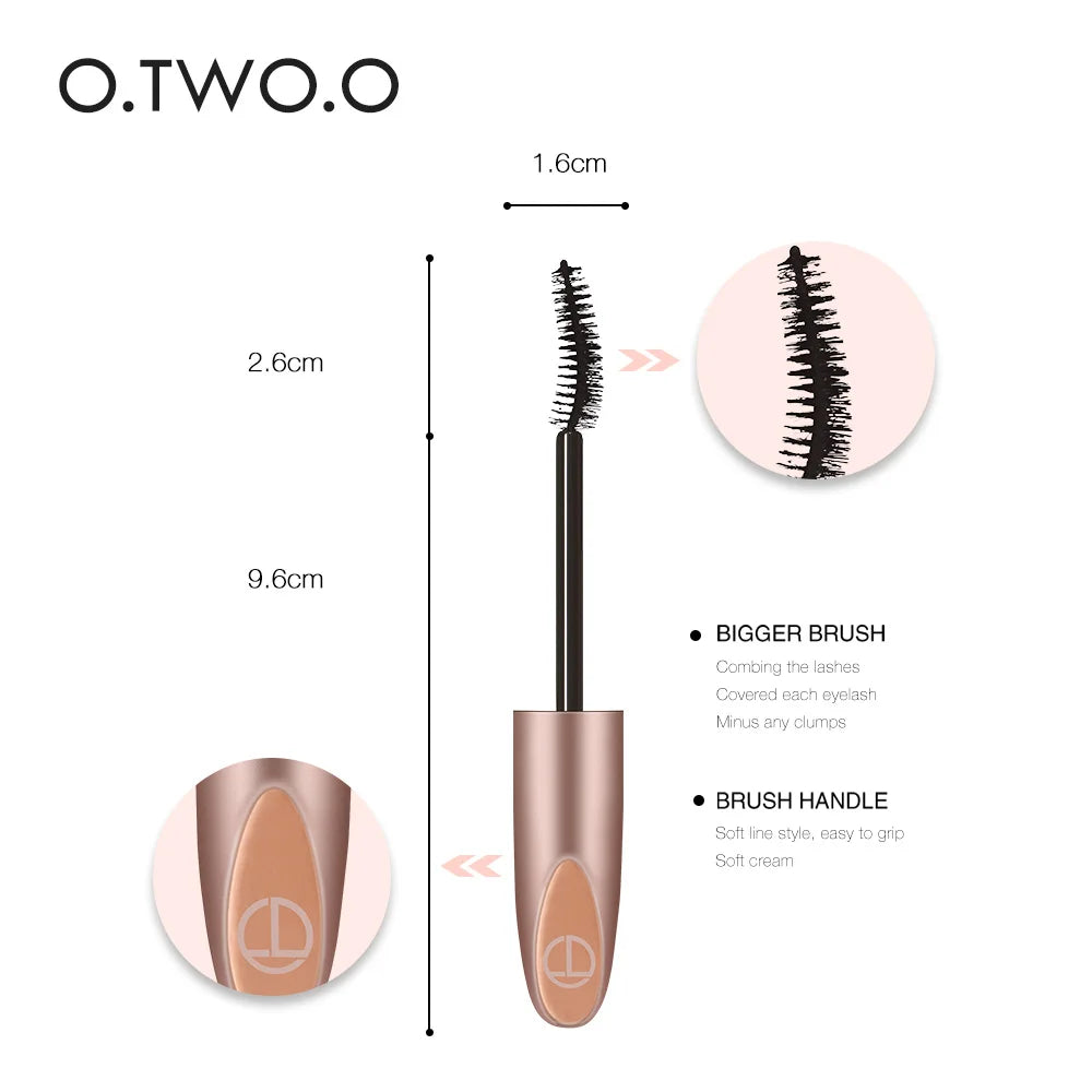O.TWO.O 3D Silk Fiber Mascara - Waterproof Lengthening & Volumizing