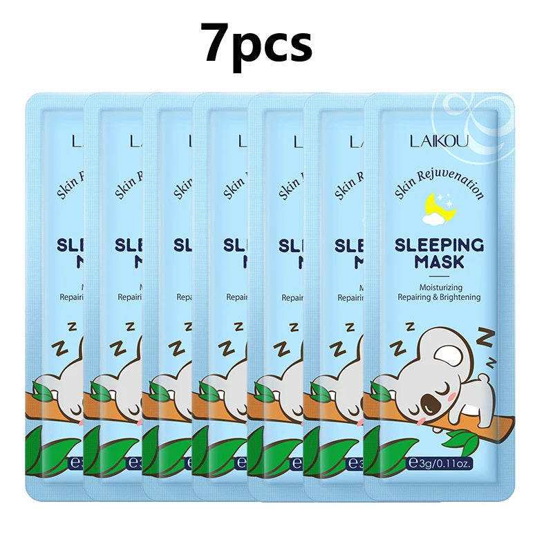 LAIKOU Moisturizing Sleeping Face Mask Set - 7 Piece Collection