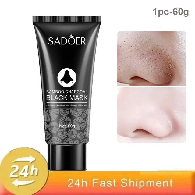 PWYUMAN Bamboo Charcoal Blackhead Remover Mask - Deep Pore Cleansing & Acne