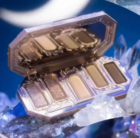 Flower Knows Moonlight Mermaid Eyeshadow Palette - 8 Color Matte & Shimmer