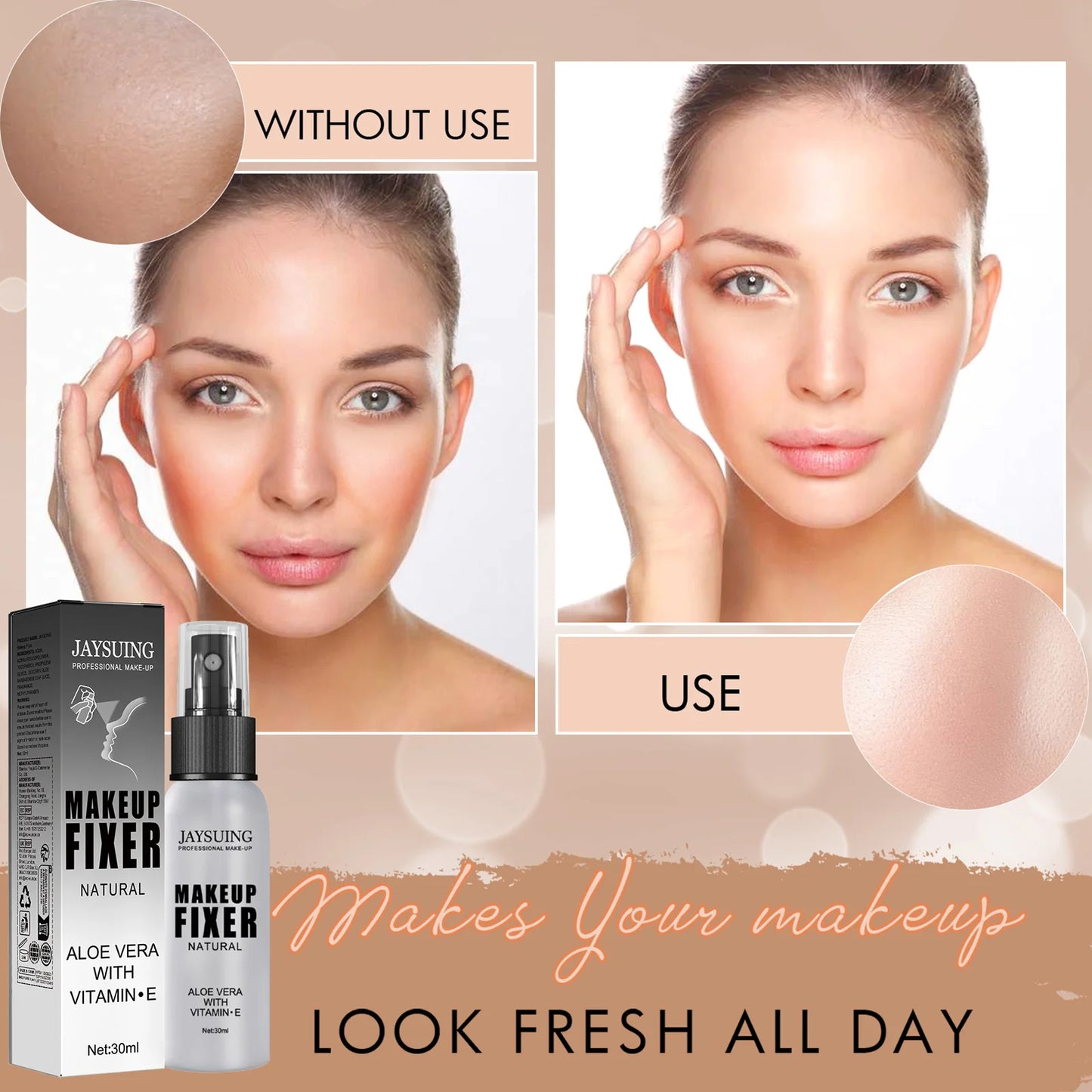 Long-Lasting Makeup Setting Spray - Oil Control & Sweatproof Formula