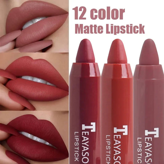Velvet Matte Lipstick - Waterproof Long-Lasting Lip Liner Pencil