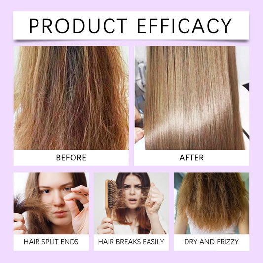EELHOE Purple Keratin Hair Mask - Deep Repair Treatment for Blonde & Damaged Hair (100g)