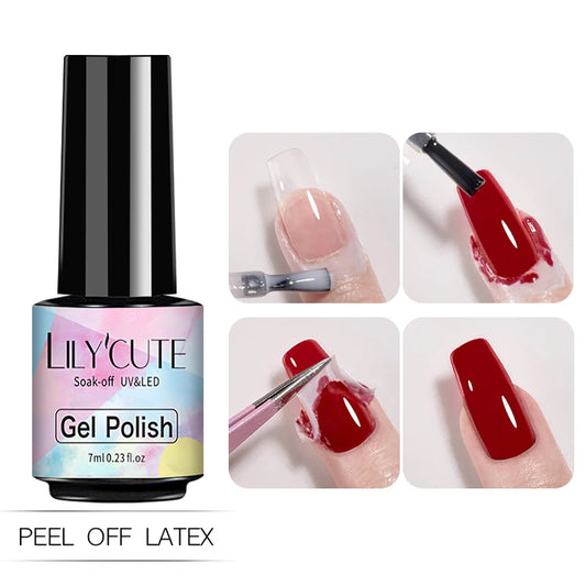 LILYCUTE Peel Off Latex Liquid Tape - Nail Polish Protection Barrier