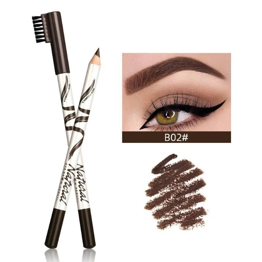 Waterproof Eyebrow Pencil - Long-Lasting Brown Eye Brow Makeup Tool