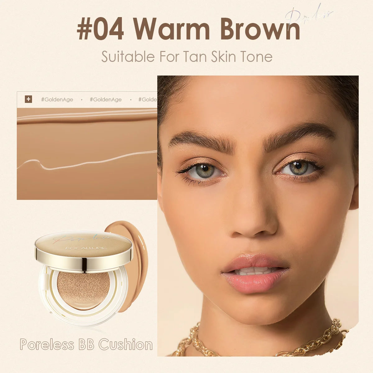 Air Cushion Foundation - Waterproof Matte Poreless Full Coverage