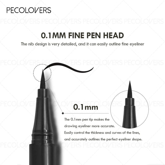 Waterproof Black Liquid Eyeliner Set - 3 Piece Collection