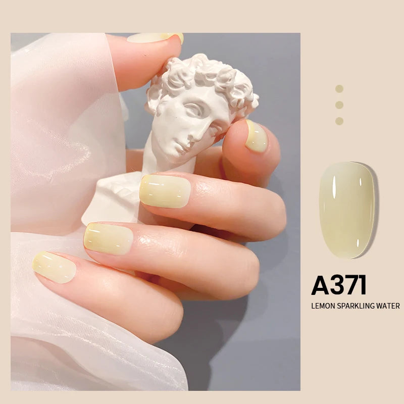 MAYCHAO Transparent Jelly Gel Nail Polish - 7.3ml Semi-Permanent Nude Collection