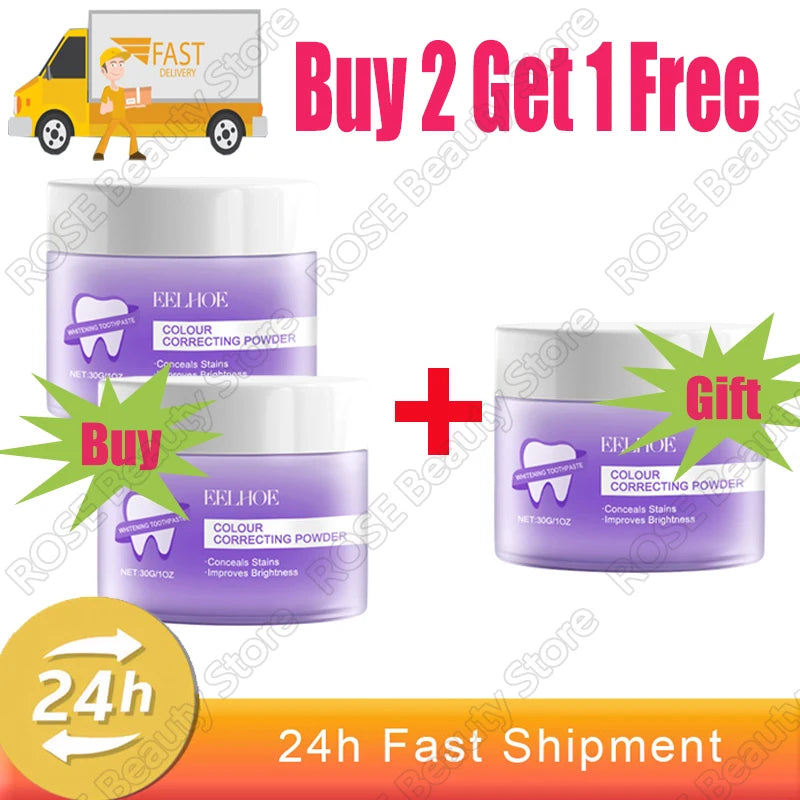5 Days Teeth Whitening Powder Remove Plaque Stains Dental Calculus Oral Hygiene