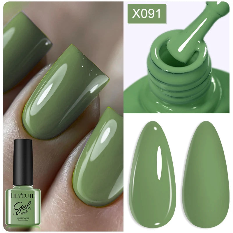 LILYCUTE Thermal Gel Nail Polish 7ml - Temperature Color Changing UV LED