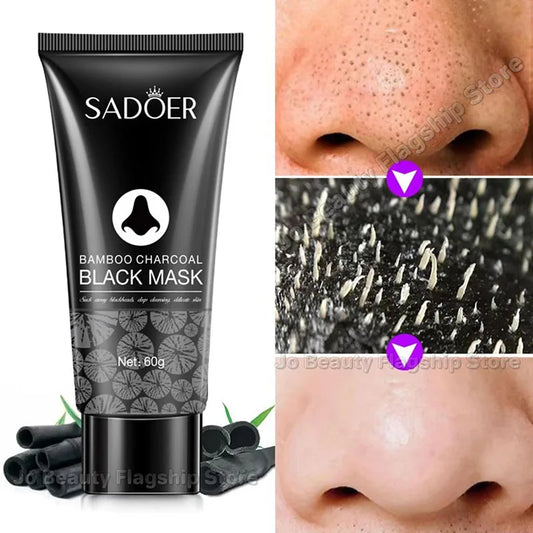 PWYUMAN Bamboo Charcoal Blackhead Remover Mask - Deep Pore Cleansing & Acne