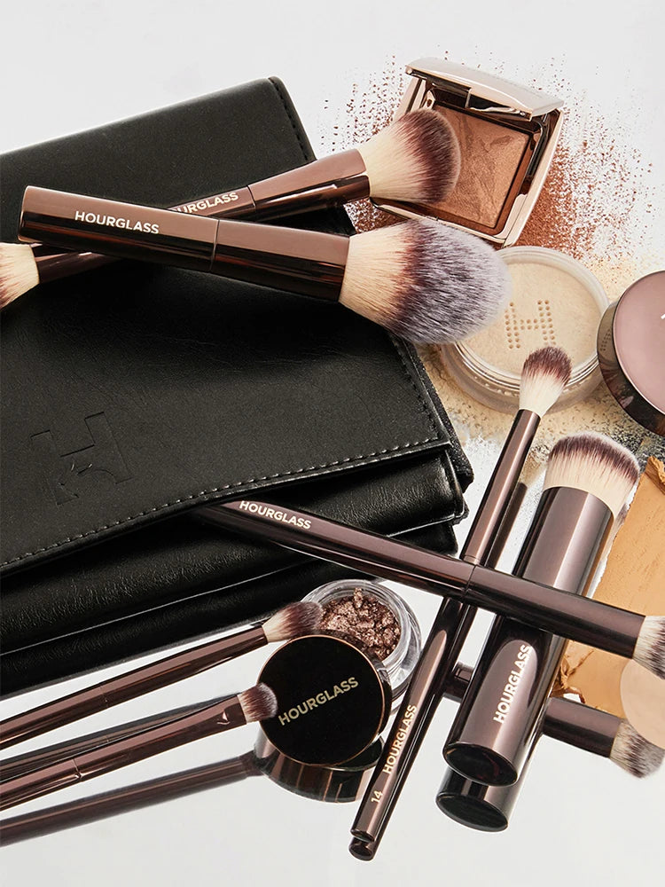 Hourglass Vegan Travel Brush Set - 7-Piece Professional Makeup Brush Collection