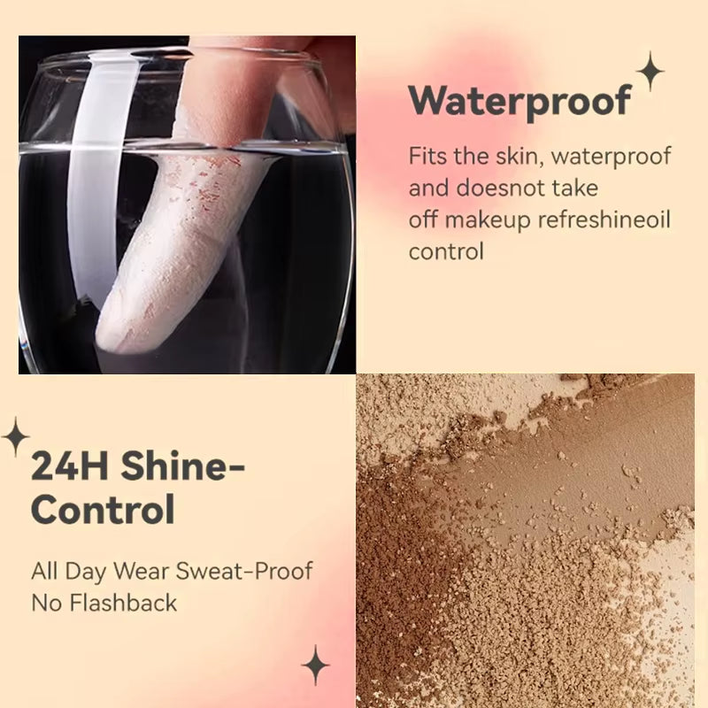 Banana Shaped Loose Powder Can Reduce Pores and Fine Lines, with a Long-Lasting Matte Effect and Natural Facial Makeup Powder
