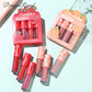 Mini Velvet Matte Lip Gloss Set, 3Pc/4Pcs Non-Fading, Non-Stick Cup, Long-Lasting Fruit Scented Lip Tint, Smooth and Lightweight