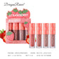 Mini Velvet Matte Lip Gloss Set, 3Pc/4Pcs Non-Fading, Non-Stick Cup, Long-Lasting Fruit Scented Lip Tint, Smooth and Lightweight