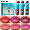 Mini Velvet Matte Lip Gloss Set, 3Pc/4Pcs Non-Fading, Non-Stick Cup, Long-Lasting Fruit Scented Lip Tint, Smooth and Lightweight