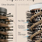 round Hair Brush Set, 4 Piece Professional Blow Dry Kit with 3 round Brushes and Comb for Styling, Beauty Gifts Sets for Women