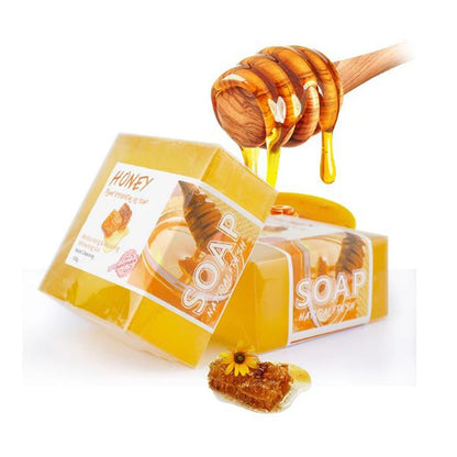 Natural Honey Handmade Soap Set with Essential Oils - 100g x 2pcs,