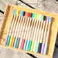 5 or 10 Pcs/Set Environmental Bamboo Fiber Toothbrush For Oral Health Low