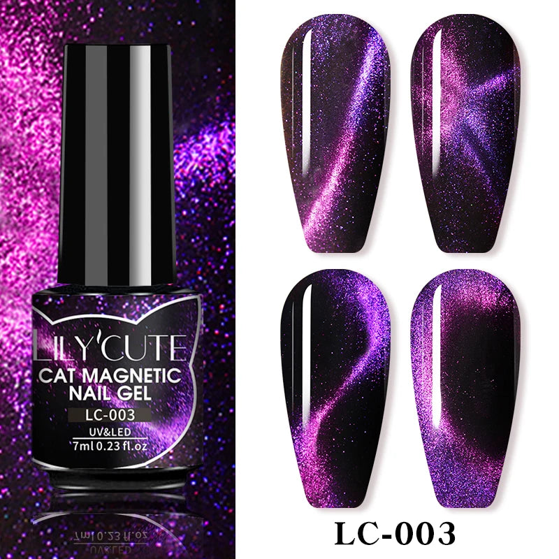 LILYCUTE 9D Cat Eye Magnetic Gel Nail Polish - 7ml