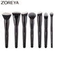 ZOREYA Professional Black Makeup Brush Set - 15 Piece Eye & Face Collection