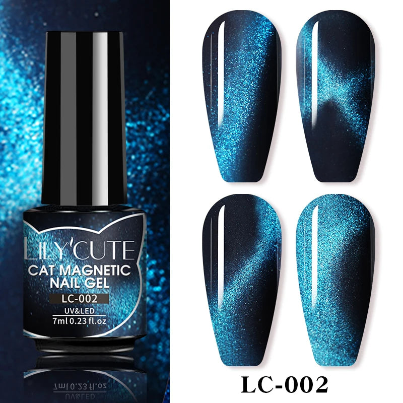 LILYCUTE 9D Cat Eye Magnetic Gel Nail Polish - 7ml