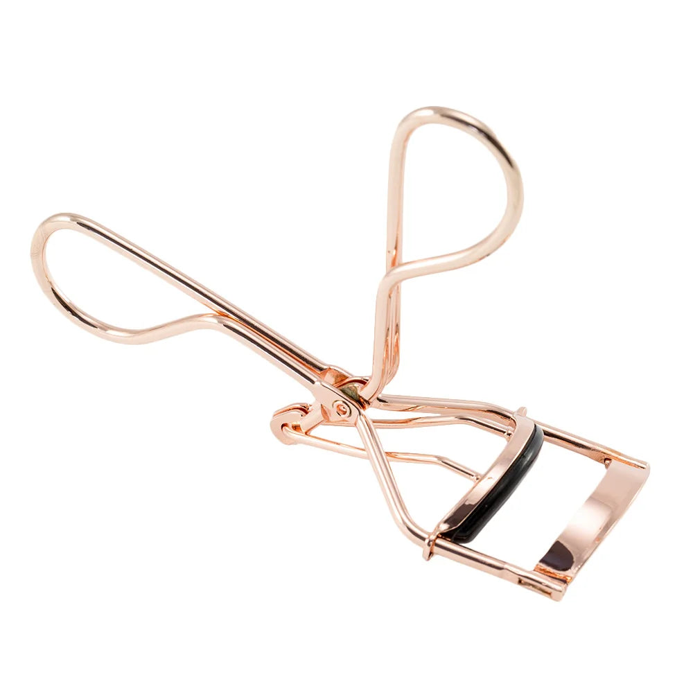 ELECOOL Professional Rose Gold Eyelash Curler - Premium Curling Tool with Replacement Pads