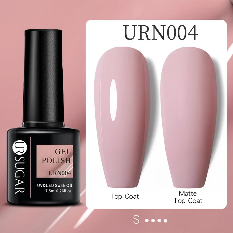 UR SUGAR Reflective Glitter Gel Polish - 7.5ml Pink Sequins Nail Art