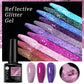 UR SUGAR Reflective Glitter Gel Polish - 7.5ml Pink Sequins Nail Art