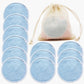 Reusable Bamboo Makeup Remover Pads 12pcs/Bag Washable Rounds Cleansing Facial Cotton Make