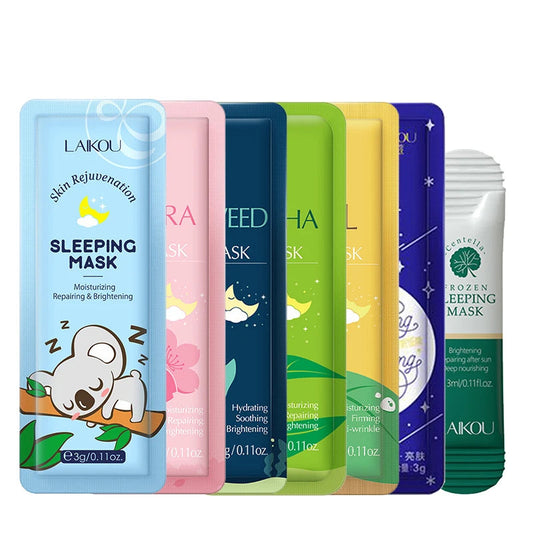 LAIKOU Moisturizing Sleeping Face Mask Set - 7 Piece Collection