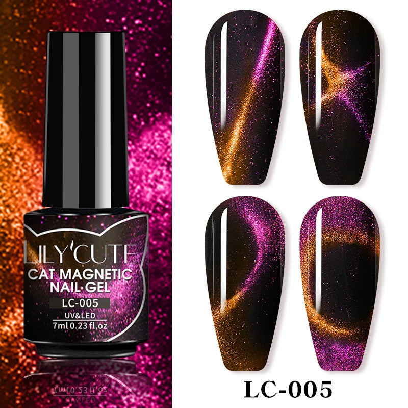 LILYCUTE 9D Cat Eye Magnetic Gel Nail Polish - 7ml