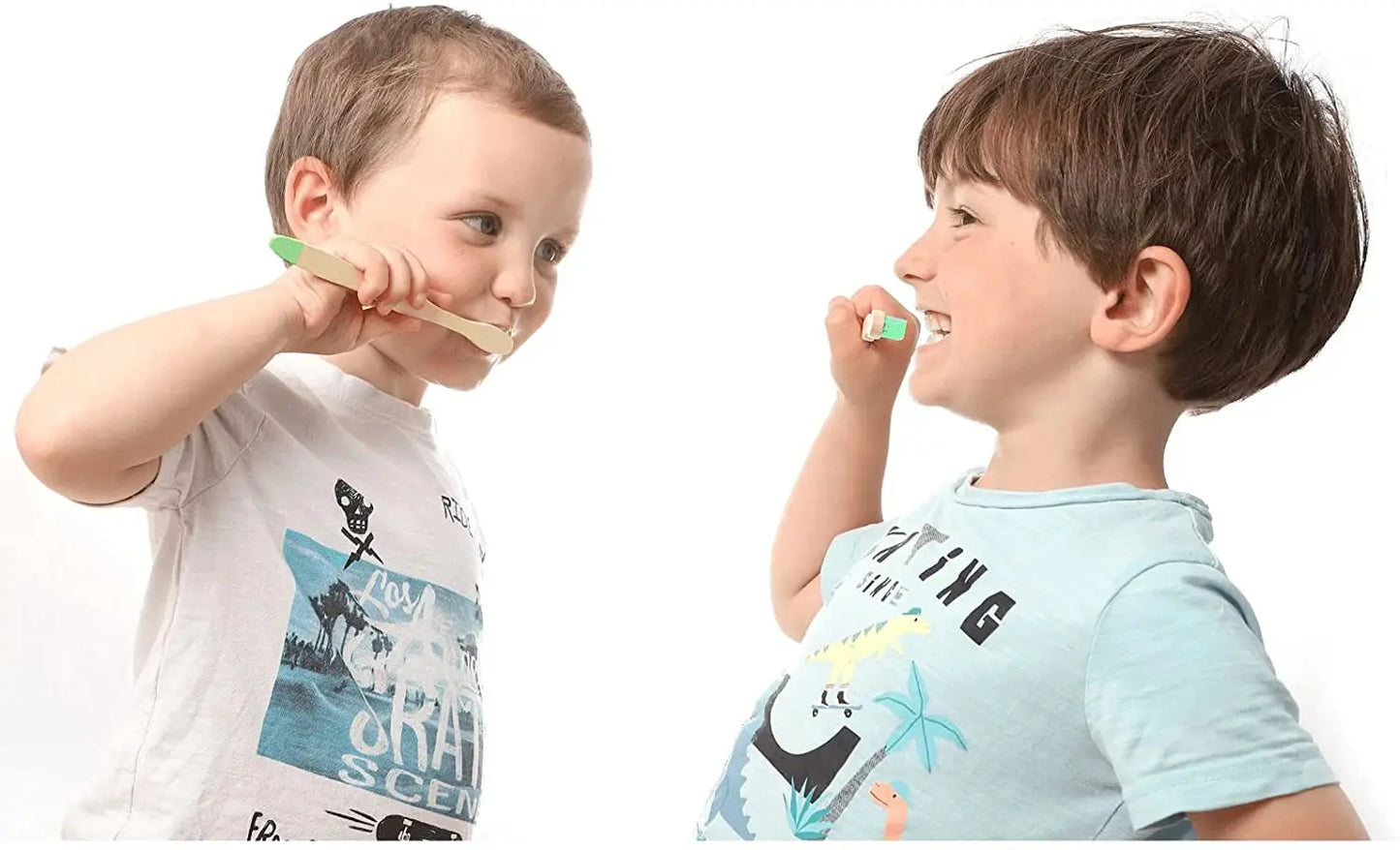 New Organic Children's Bamboo Toothbrush ten Colors Soft Fibre Bristles Biodegradable Handle