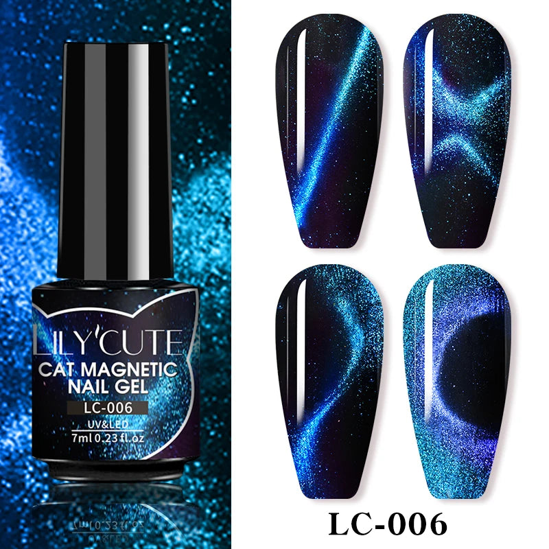 LILYCUTE 9D Cat Eye Magnetic Gel Nail Polish - 7ml