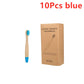 New Organic Children's Bamboo Toothbrush ten Colors Soft Fibre Bristles Biodegradable Handle