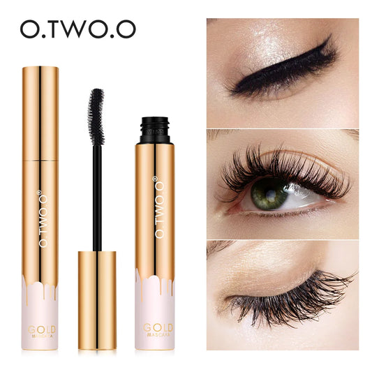 O.TWO.O 3D Mascara - Lengthening Black Lash Long-Wearing Gold Color