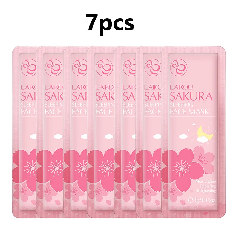 LAIKOU Moisturizing Sleeping Face Mask Set - 7 Piece Collection