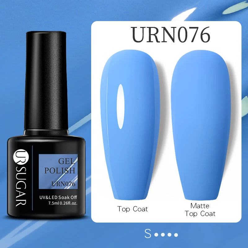 UR SUGAR Reflective Glitter Gel Polish - 7.5ml Pink Sequins Nail Art