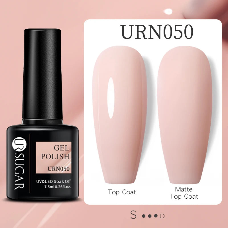 UR SUGAR Reflective Glitter Gel Polish - 7.5ml Pink Sequins Nail Art