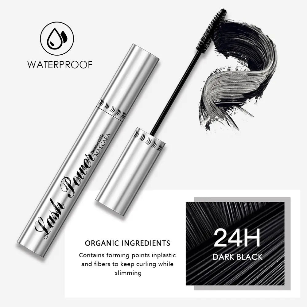 QiBest 4D Silk Fiber Mascara - Waterproof Lengthening & Volumizing