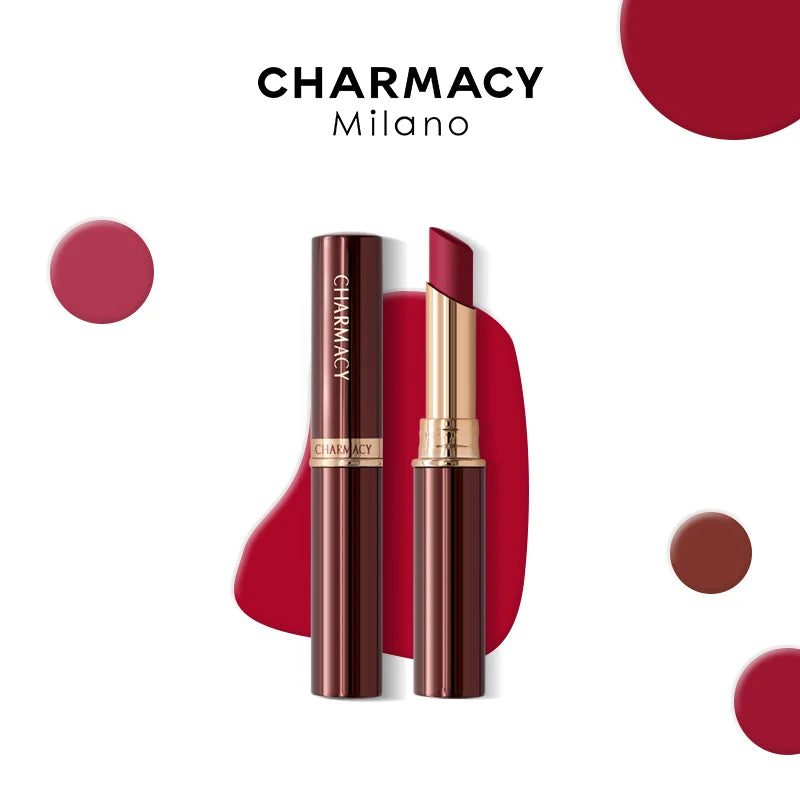 CHARMACY Waterproof Velvet Matte Lipstick - Long-Lasting Lip Color