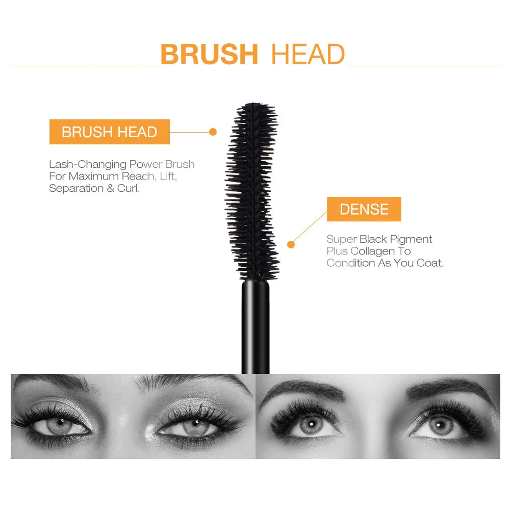 O.TWO.O 3D Mascara - Lengthening Black Lash Long-Wearing Gold Color