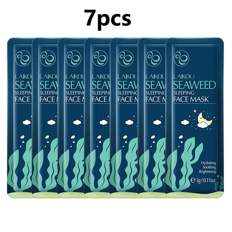 LAIKOU Moisturizing Sleeping Face Mask Set - 7 Piece Collection