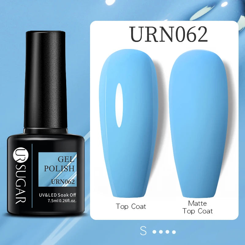 UR SUGAR Reflective Glitter Gel Polish - 7.5ml Pink Sequins Nail Art