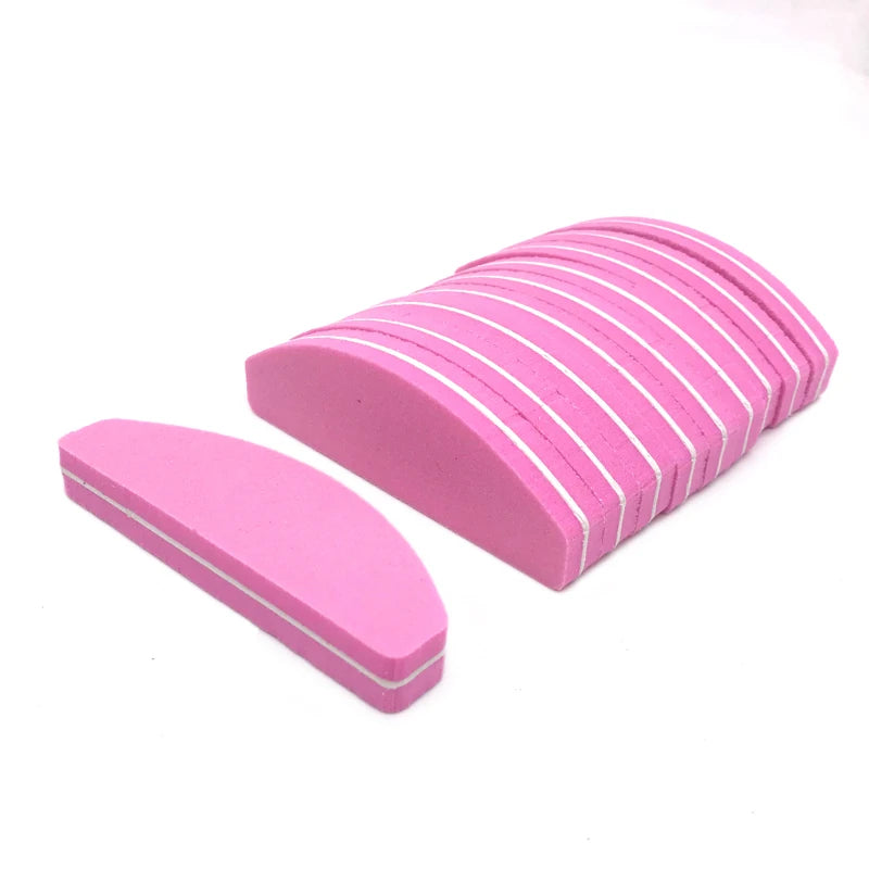 Professional Nail Buffer Block Set - 10 Pack Washable Double-Sided Manicure Tool