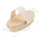 Natural Bristle Body Brush - Spa-Quality Dry Skin Exfoliating Brush