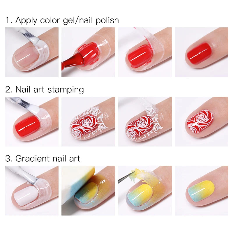 LILYCUTE Peel Off Latex Liquid Tape - Nail Polish Protection Barrier
