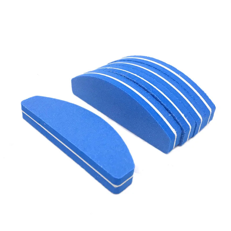 Professional Nail Buffer Block Set - 10 Pack Washable Double-Sided Manicure Tool