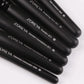 ZOREYA Professional Black Makeup Brush Set - 15 Piece Eye & Face Collection